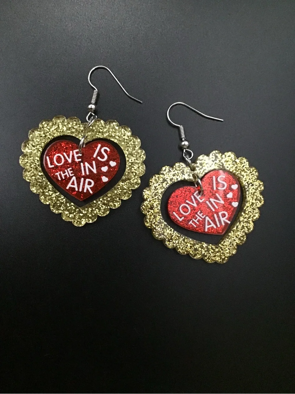 Glitter Love Earrings
